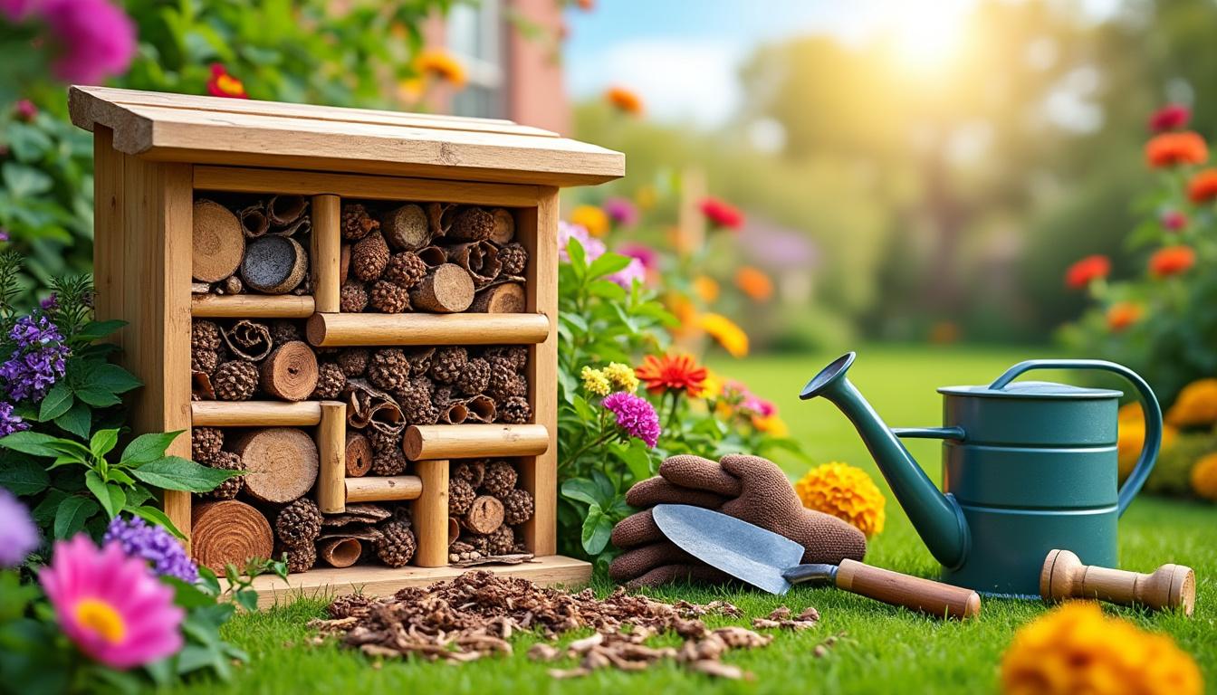 découvrez comment installer un hôtel à insectes dans votre jardin grâce à notre guide pratique. attirez la biodiversité, protégez vos plantes et contribuez à l'environnement tout en embellissant votre espace extérieur.