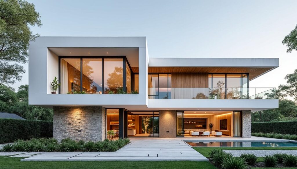 découvrez les caractéristiques principales d'une maison contemporaine et estimez les coûts moyens pour construire ou acheter ce type d'habitation moderne et élégante.