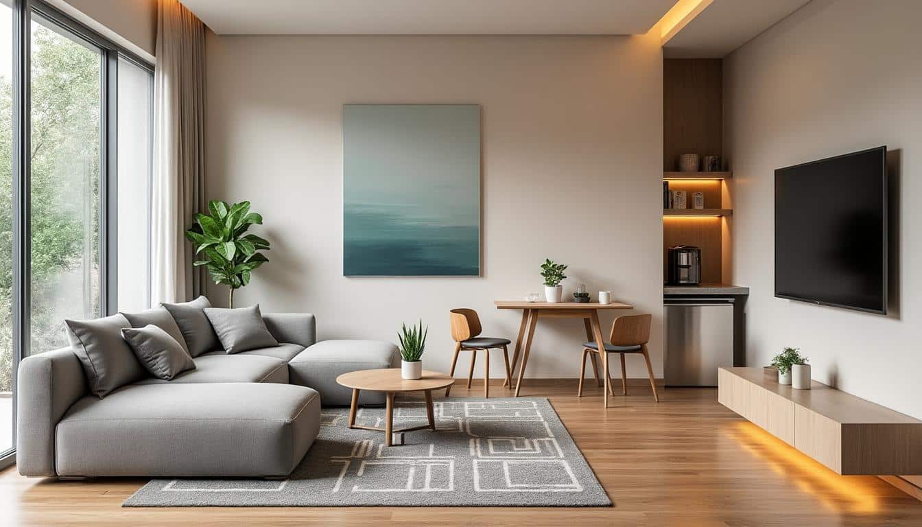 découvrez un plan d’aménagement optimisé pour un t2, idéal pour airbnb, sans nécessiter de gros travaux. maximisez votre espace et votre rentabilité facilement.