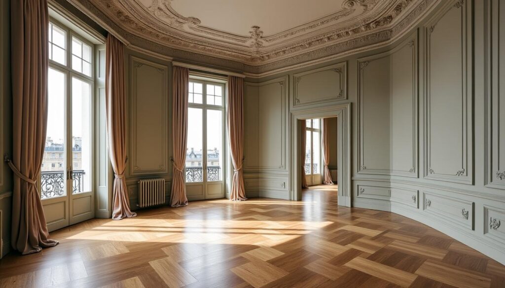 découvrez un appartement haussmannien à paris, alliant élégance des moulures, charme du parquet et respect des règles d’or de l’architecture classique.